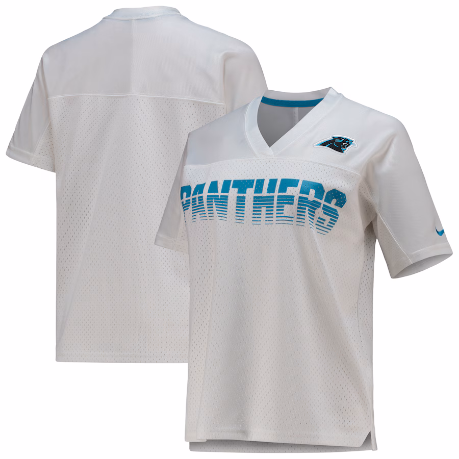 Women's Carolina Panthers Nike White Fan Replica Jersey - Puhuasuan