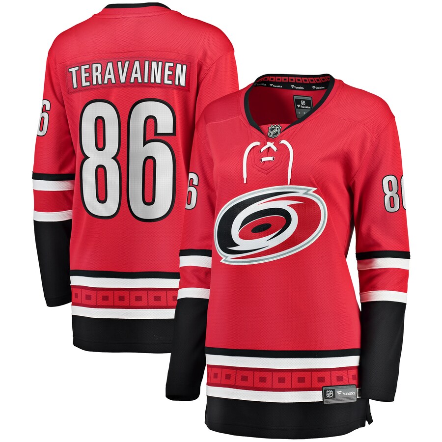 Women's Carolina Hurricanes Teuvo Teravainen Fanatics Branded Red Alternate Breakaway Player Jersey - Puhuasuan