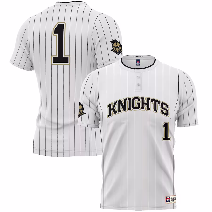 #1 UCF Knights GameDay Greats Lightweight Softball Jersey - White - Puhuasuan