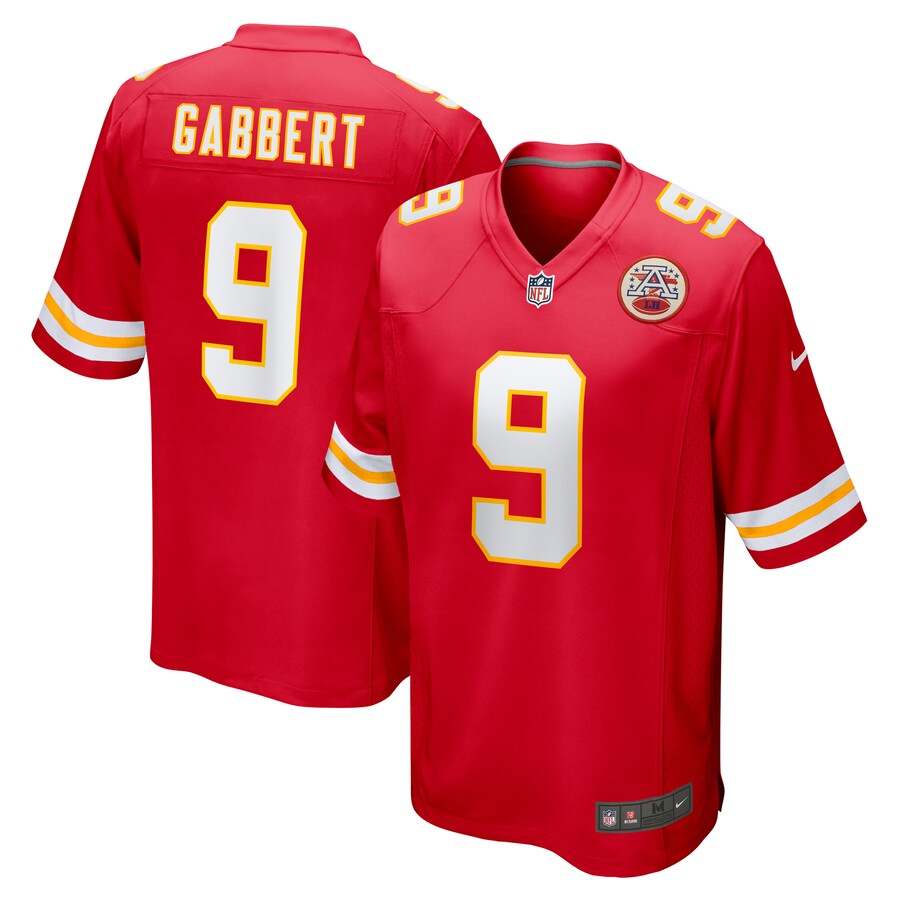 Men's Kansas City Chiefs Blaine Gabbert Nike Red Game Jersey - Puhuasuan