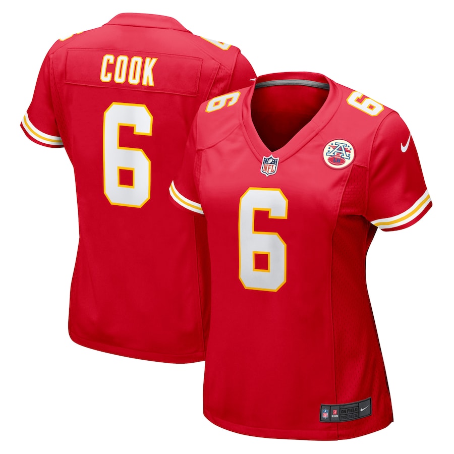 Women's Kansas City Chiefs Bryan Cook Nike Red Game Player Jersey - Puhuasuan