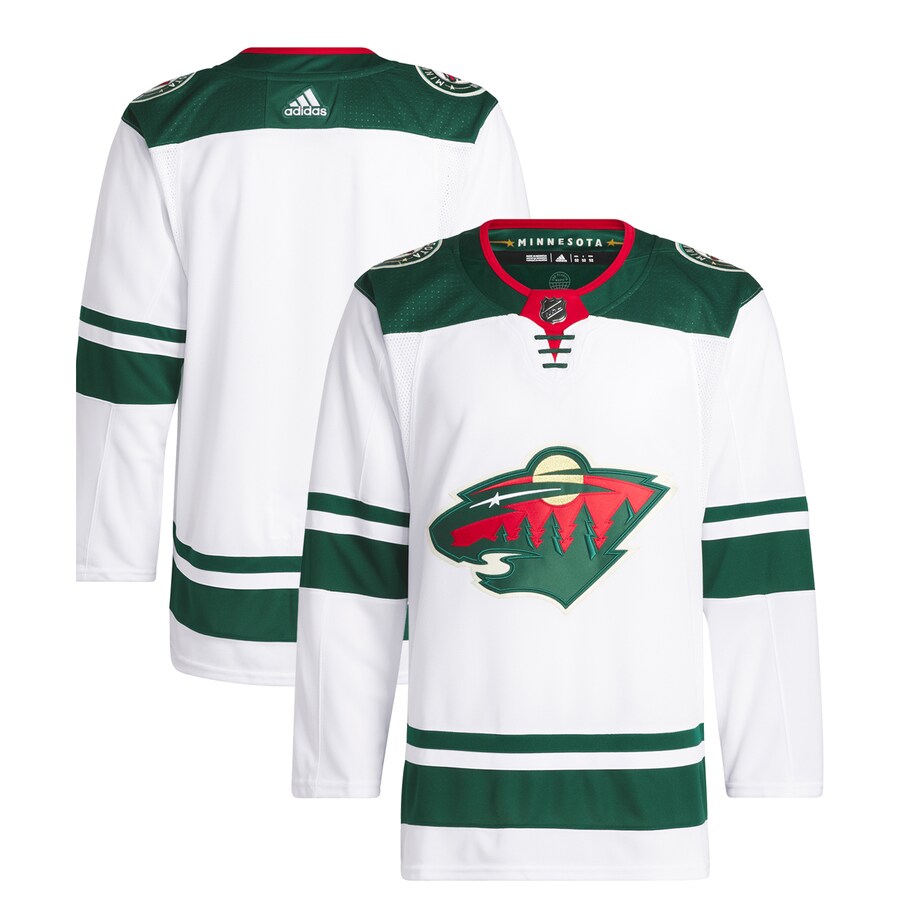 Men's Minnesota Wild  adidas White Away Primegreen Authentic Pro Jersey - Puhuasuan