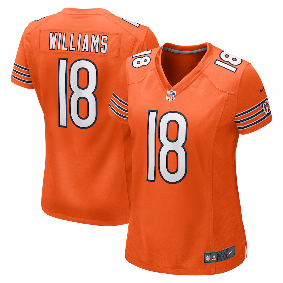 Women's Chicago Bears Caleb Williams Nike Orange Alternate Game Jersey - Puhuasuan