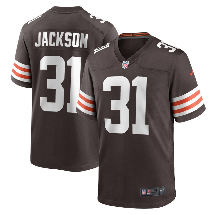 Men's Cleveland Browns Deon Jackson Nike  Brown  Game Jersey - Puhuasuan