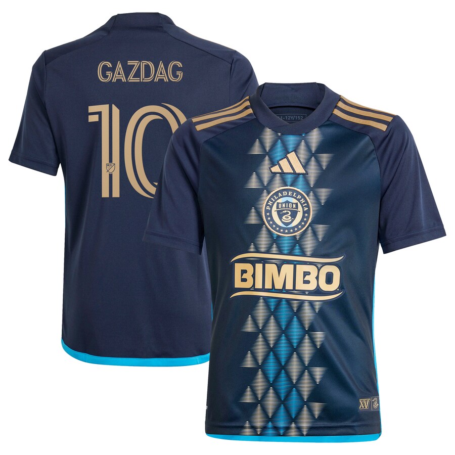 Youth Philadelphia Union Daniel Gazdag adidas Navy 2024 The XV Kit Replica Player Jersey - Puhuasuan