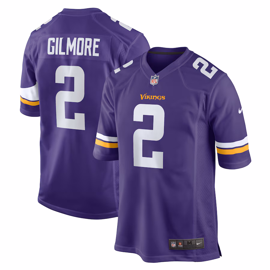 Men's Minnesota Vikings Stephon Gilmore Nike Purple Game Jersey - Puhuasuan
