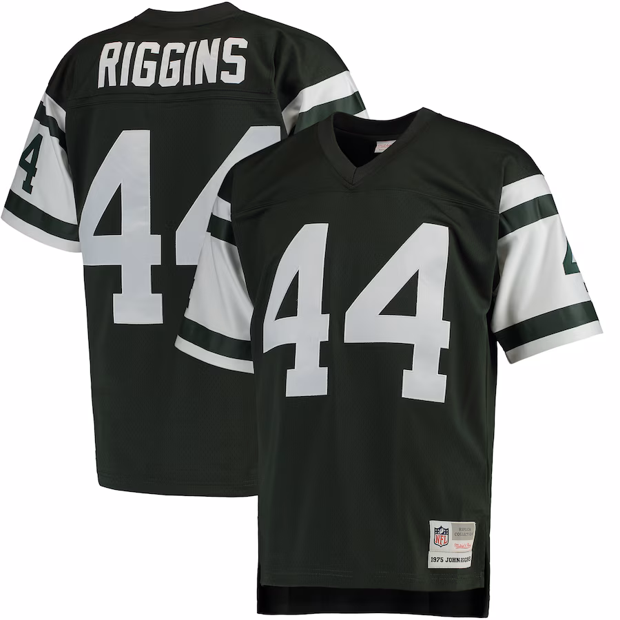 Men's New York Jets John Riggins Mitchell & Ness Green Retired Player Legacy Replica Jersey - Puhuasuan