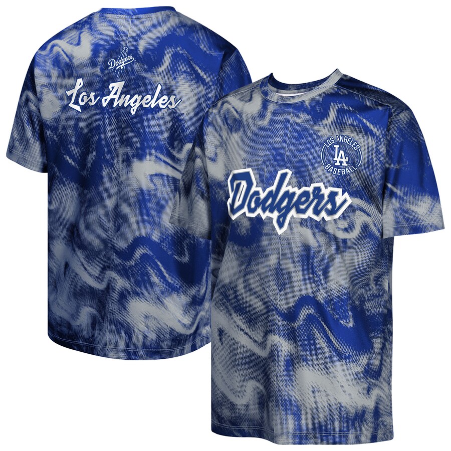 Youth Los Angeles Dodgers Royal/Gray Pinch Hitter T-Shirt - Puhuasuan