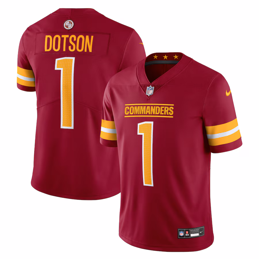 Men's Washington Commanders Jahan Dotson Nike Burgundy  Vapor Untouchable Limited Jersey - Puhuasuan
