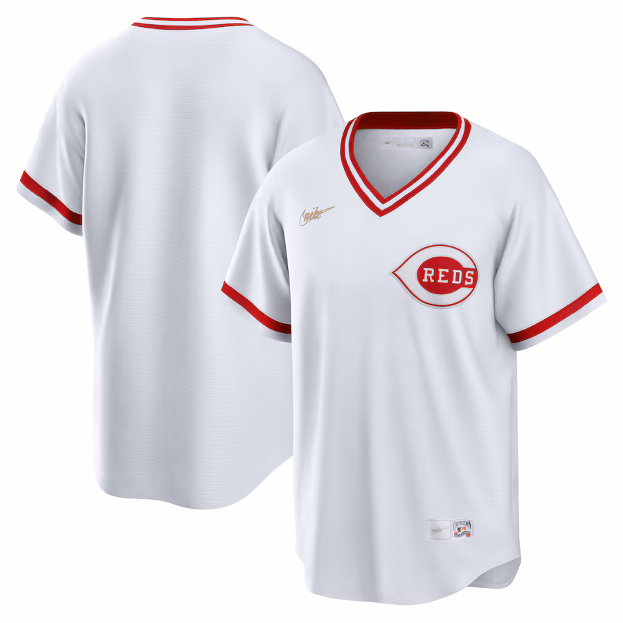 Men's Cincinnati Reds Nike White Home Cooperstown Collection Team Jersey - Puhuasuan
