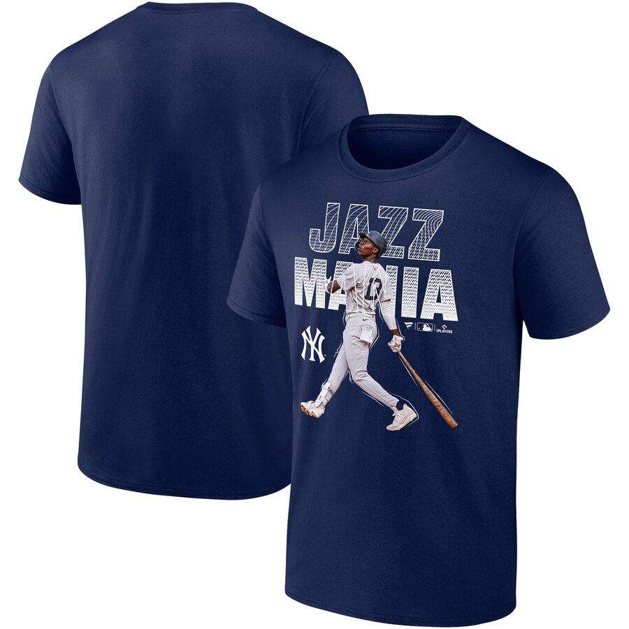 Men's New York Yankees Jazz Chisholm Jr. Navy Jazz Mania T-Shirt - Puhuasuan