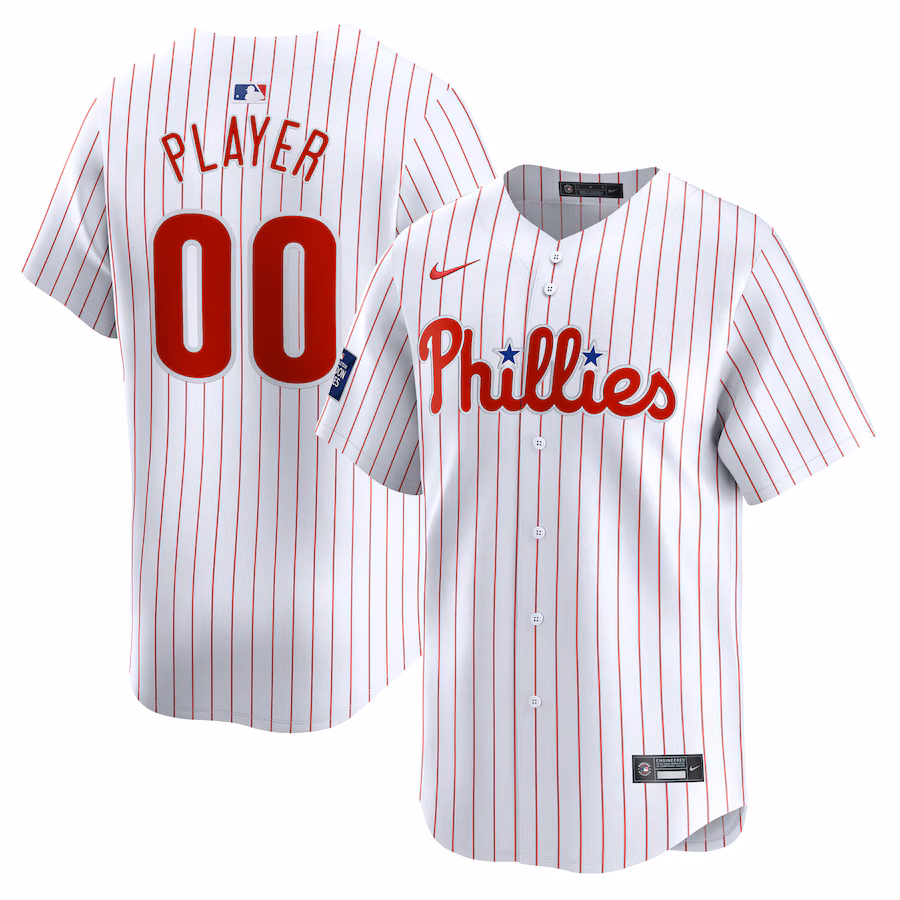 Men's Philadelphia Phillies  Nike White 2024 MLB World Tour London Series Home Pick-A-Player Limited Jersey - Puhuasuan