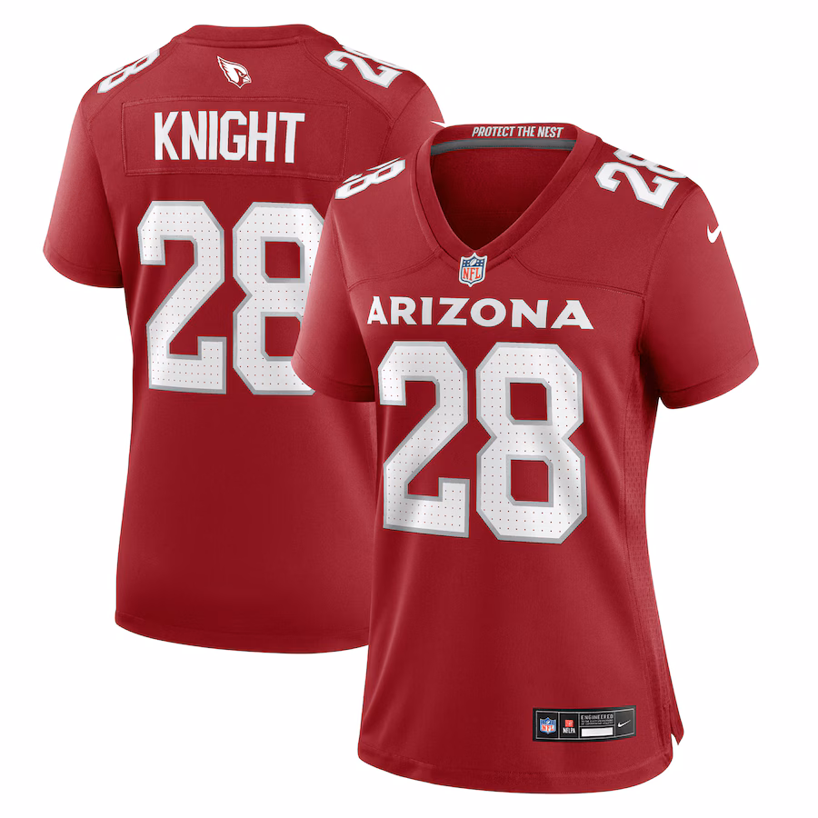 Women's Arizona Cardinals Qwuantrezz Knight Nike  Cardinal  Game Jersey - Puhuasuan