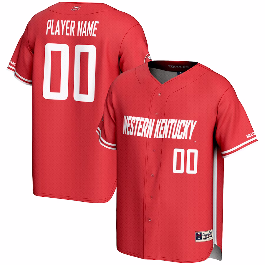 Western Kentucky Hilltoppers GameDay Greats NIL Pick-A-Player Lightweight Baseball Jersey - Red - Puhuasuan