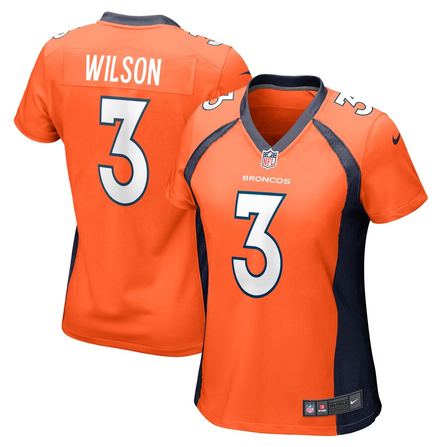 Women's Denver Broncos Russell Wilson Nike Orange Player Jersey - Puhuasuan