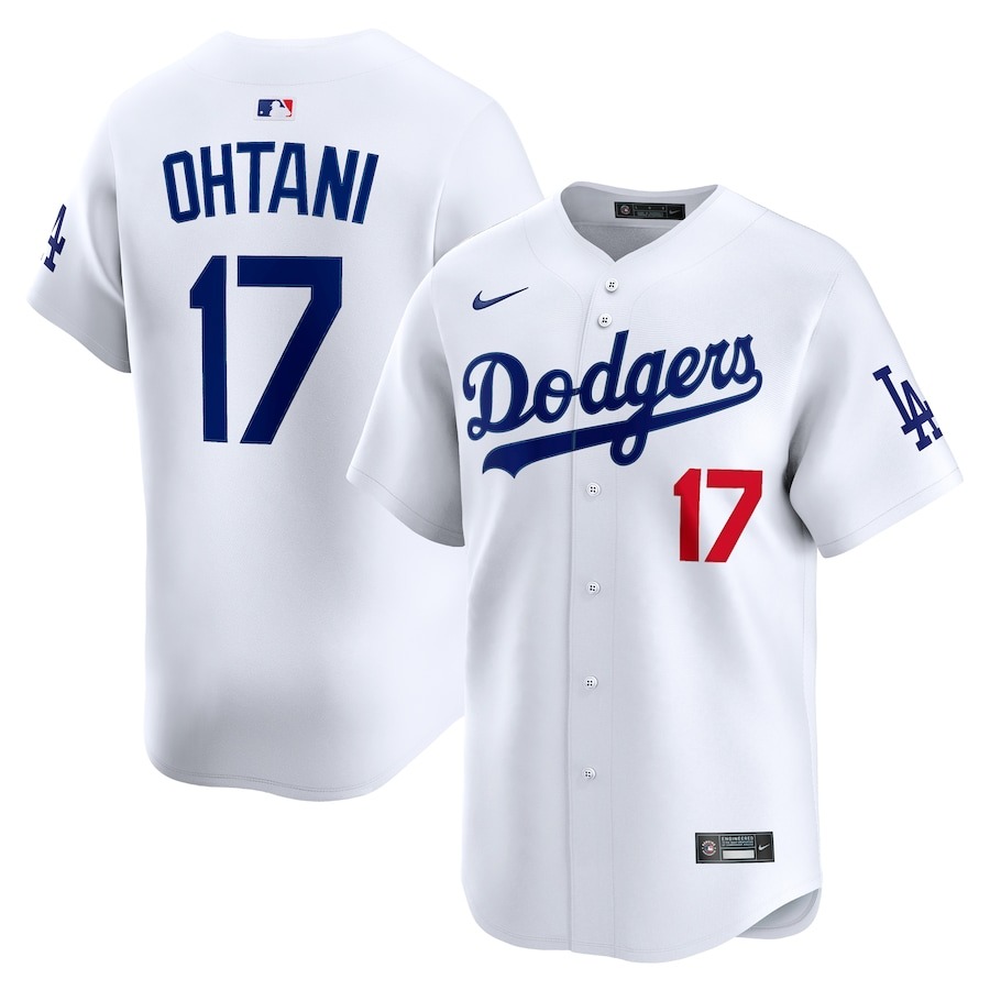 Men's Los Angeles Dodgers Shohei Ohtani Nike White Home Limited Player Jersey - Puhuasuan