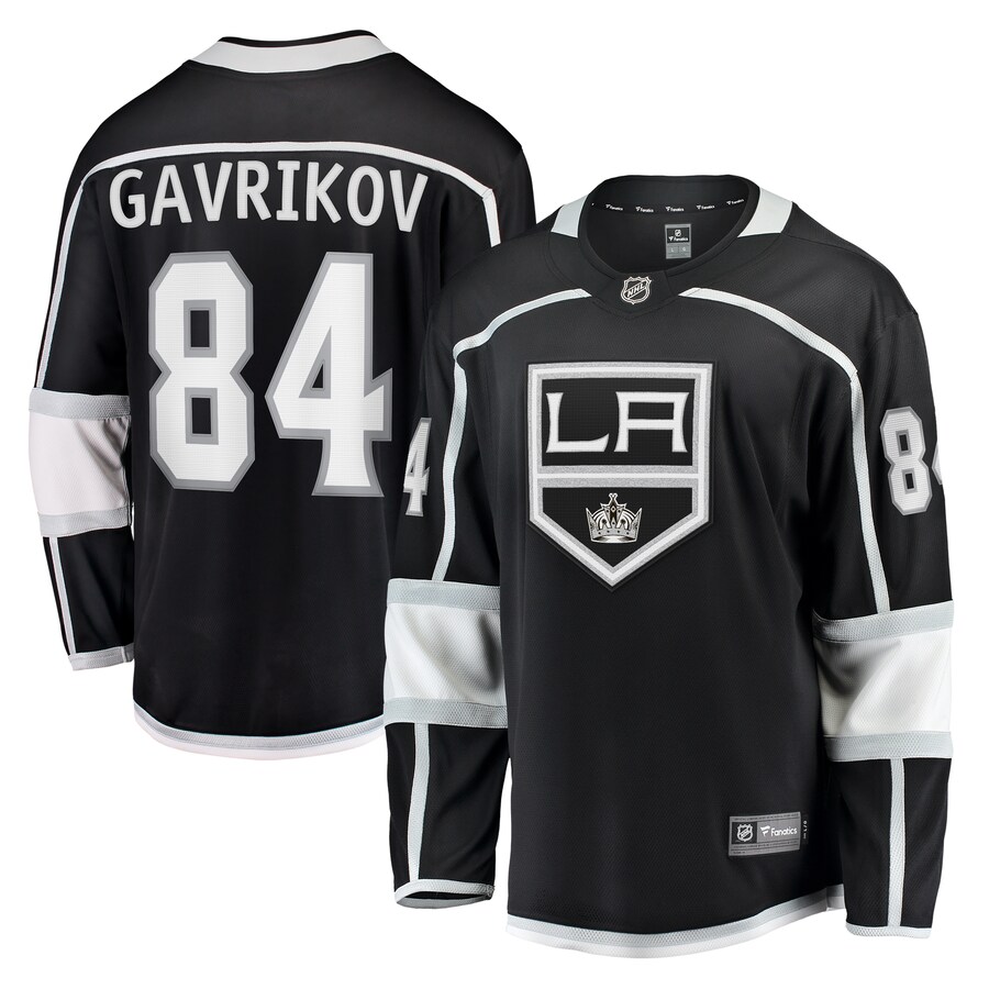 Men's Los Angeles Kings Vladislav Gavrikov Fanatics Branded Black Home Breakaway Jersey - Puhuasuan