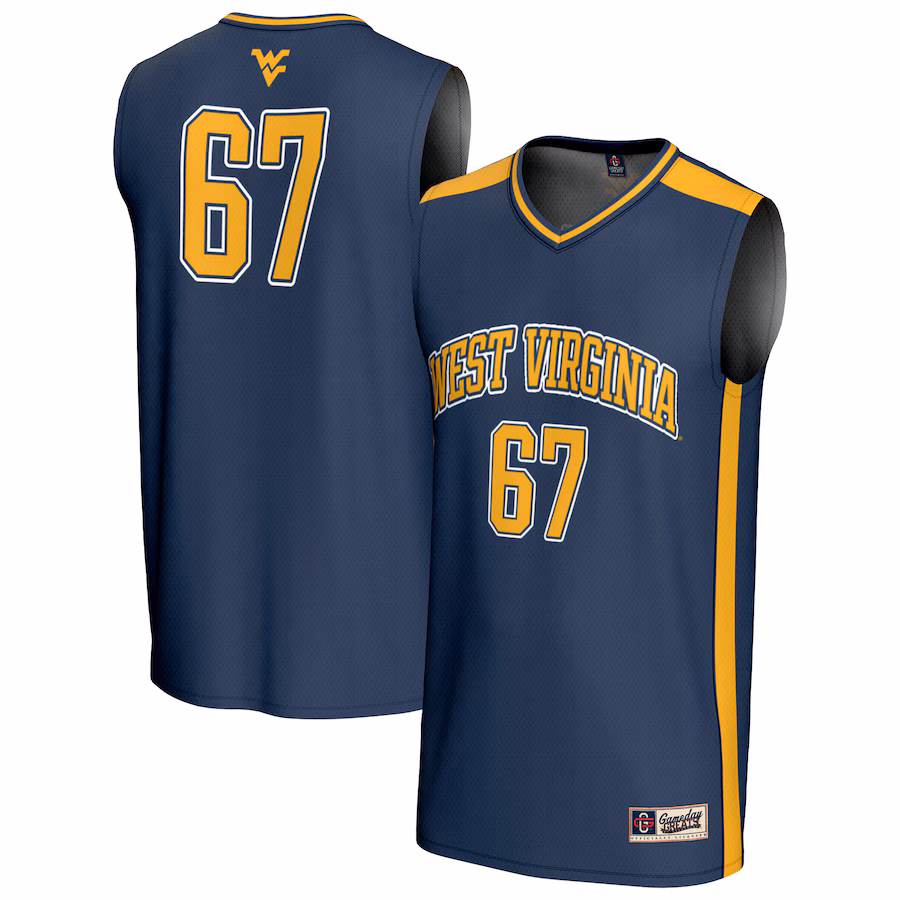Youth GameDay Greats #67 Navy West Virginia Mountaineers Lightweight Basketball Jersey - Puhuasuan