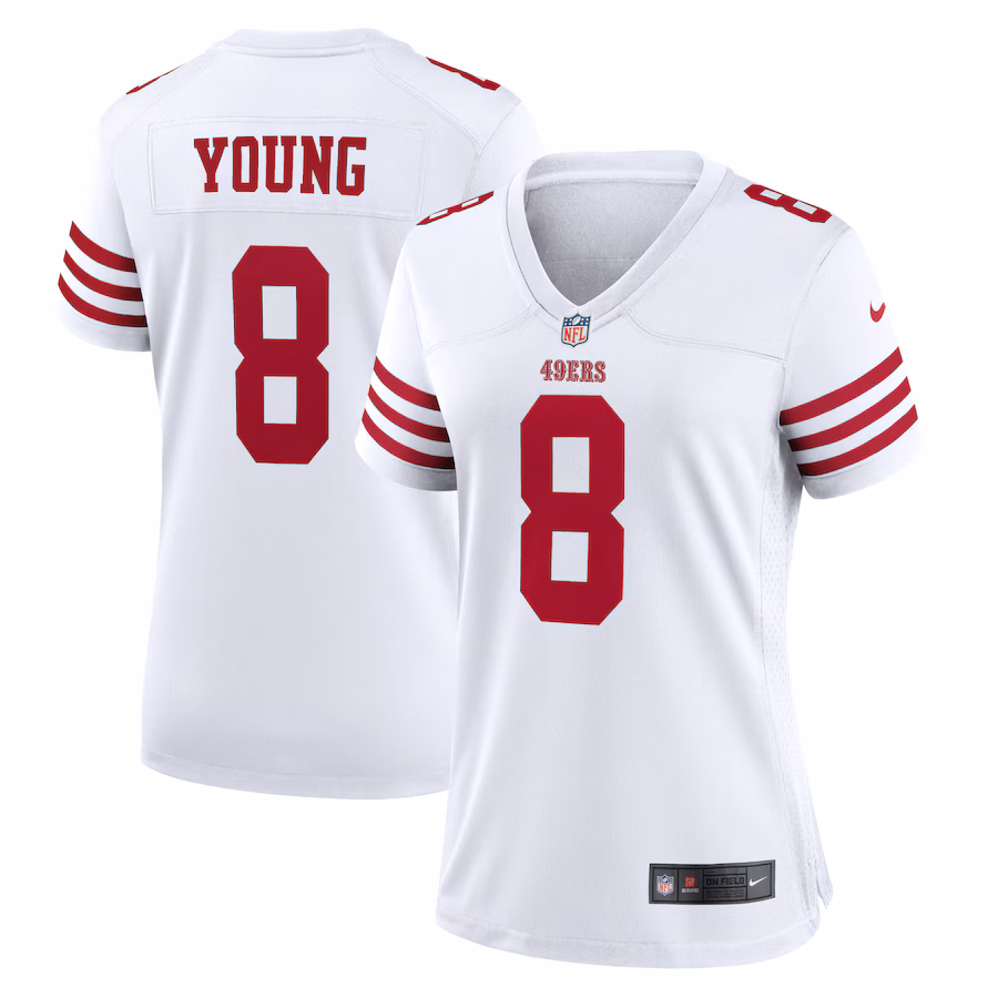 Women's San Francisco 49ers Steve Young Nike White Retired Player Game Jersey - Puhuasuan