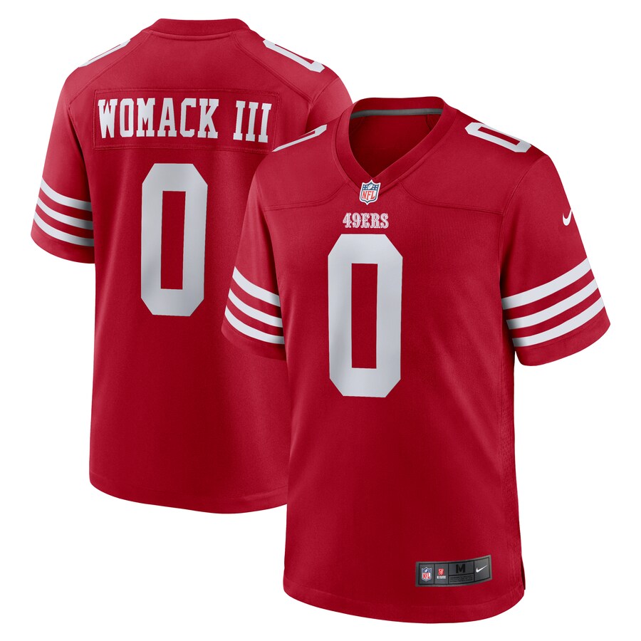 Men's San Francisco 49ers Samuel Womack III Nike  Scarlet  Game Jersey - Puhuasuan