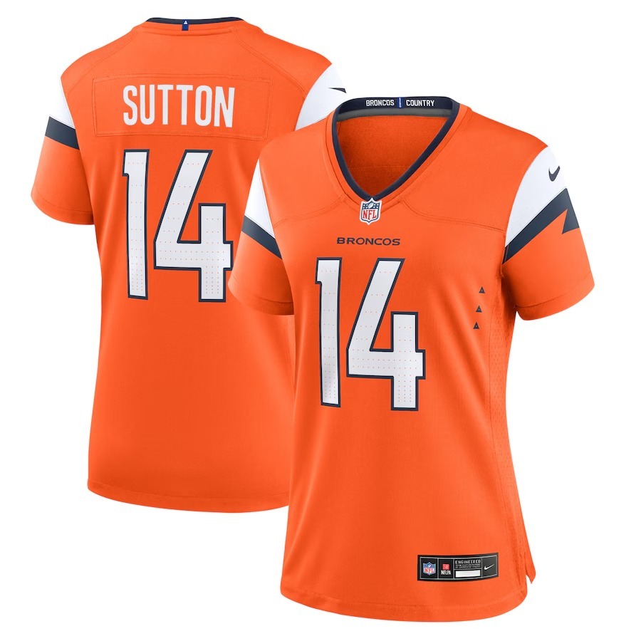 Women's Denver Broncos Courtland Sutton Nike Orange Mile High Collection Game Jersey - Puhuasuan