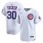 Men's Chicago Cubs Kyle Tucker Nike White Alternate Limited Player Jersey - Puhuasuan
