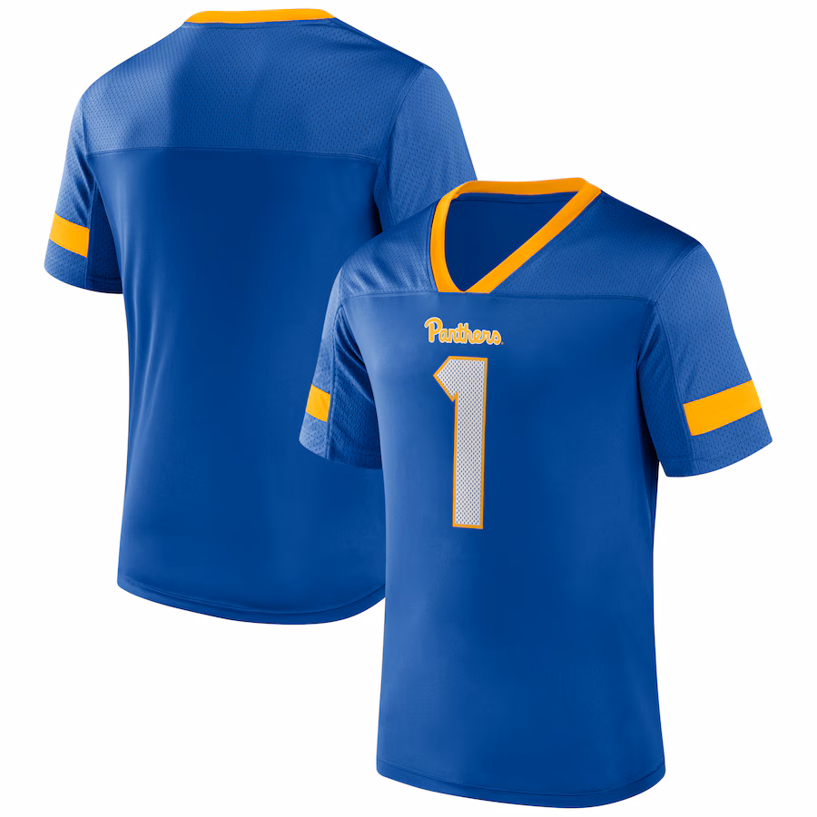 #1 Pitt Panthers Fanatics Branded Kickoff Winner Replica Jersey - Royal - Puhuasuan