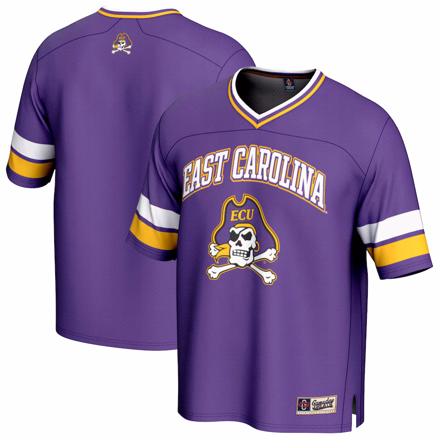 Unisex GameDay Greats Purple ECU Pirates Spirit Football Jersey - Puhuasuan