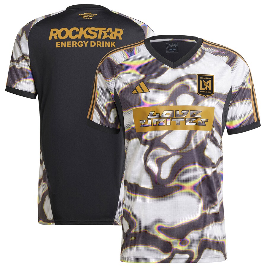 Men's LAFC adidas Black 2024 Pride Pre-Match Top - Puhuasuan