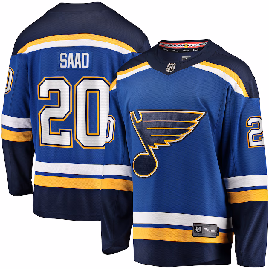 Men's St. Louis Blues Brandon Saad Fanatics Blue Home Breakaway Player Jersey - Puhuasuan