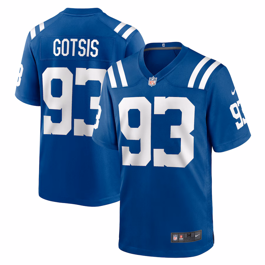 Men's Indianapolis Colts Adam Gotsis Nike Royal Team Game Jersey - Puhuasuan