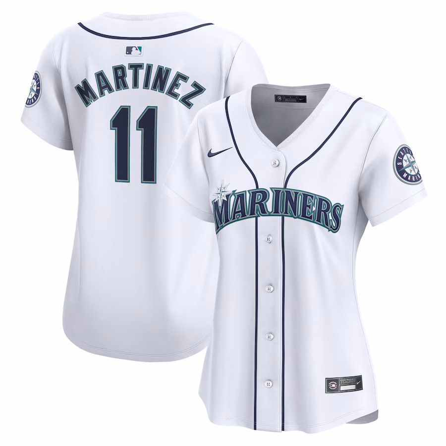 Women's Seattle Mariners Edgar Martinez Nike White Home Limited Player Jersey - Puhuasuan