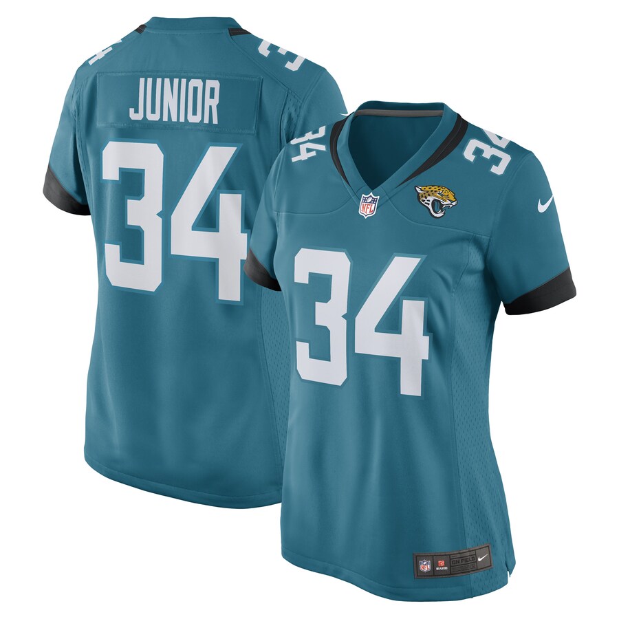 Women's Gregory Junior Jacksonville Jaguars Nike Teal Game Player Jersey - Puhuasuan