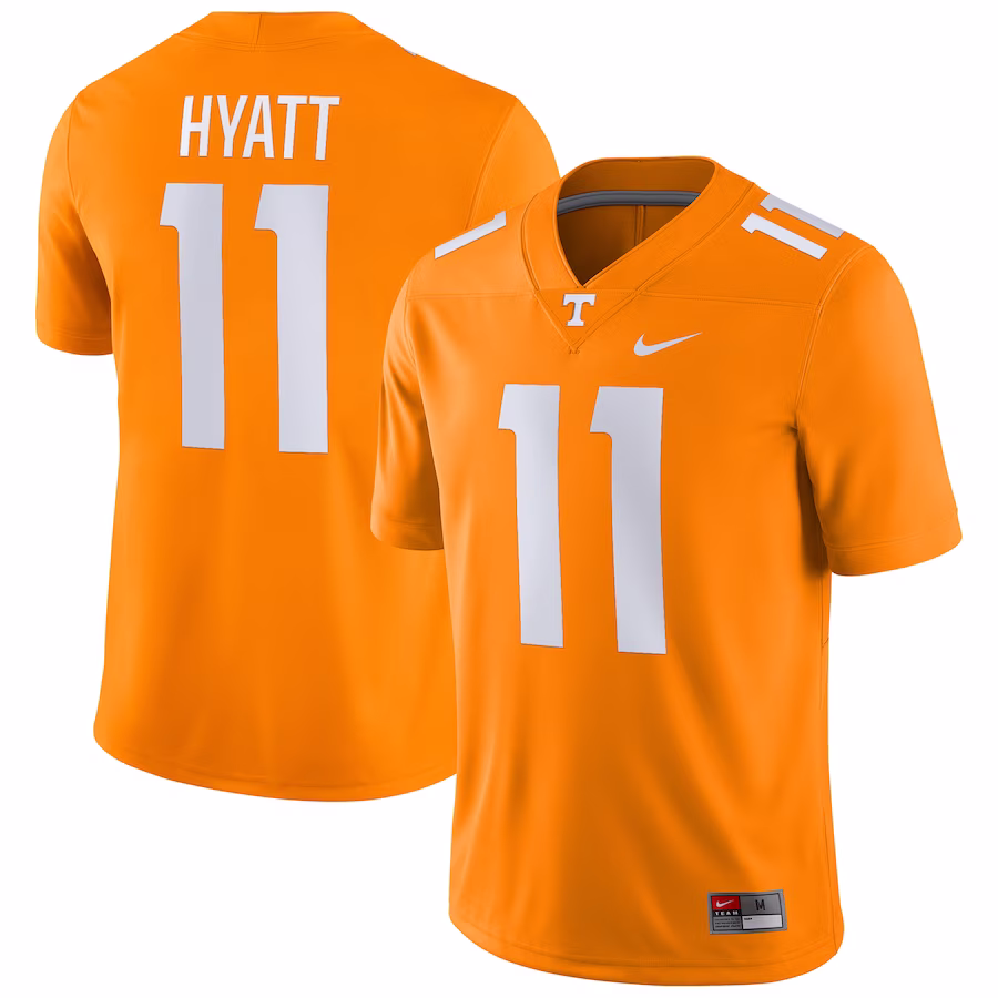 Jalin Hyatt Tennessee Volunteers Nike Player Game Jersey - Tennessee Orange - Puhuasuan