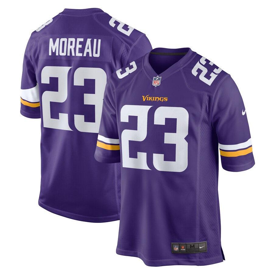 Men's Minnesota Vikings Fabian Moreau Nike Purple Game Jersey - Puhuasuan