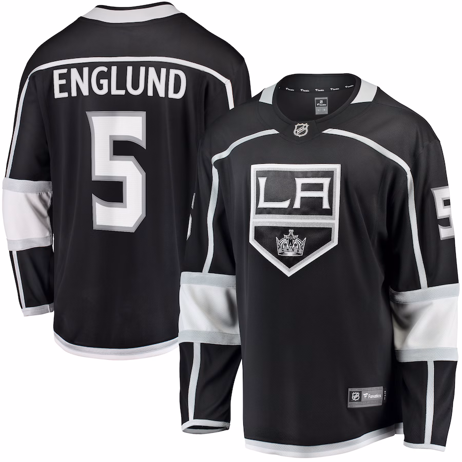 Men's Los Angeles Kings Andreas Englund Fanatics Black Home Premier Breakaway Player Jersey - Puhuasuan