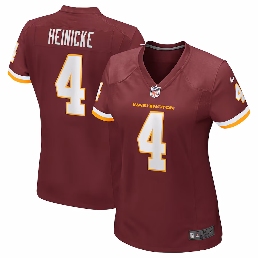 Women's Washington Football Team Taylor Heinicke Nike Burgundy Game Jersey - Puhuasuan