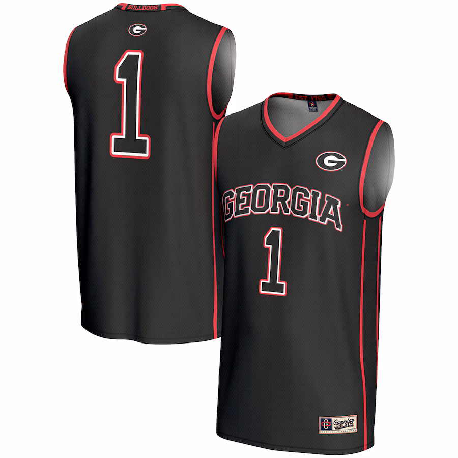 Youth GameDay Greats #1 Black Georgia Bulldogs Lightweight Basketball Jersey - Puhuasuan