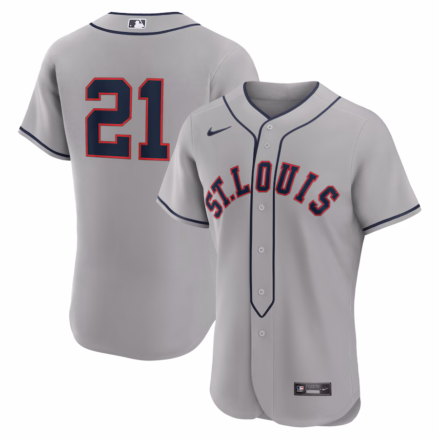 Men's St. Louis Cardinals Lars Nootbaar Nike Gray 2024 Rickwood Classic Authentic Player Jersey - Puhuasuan
