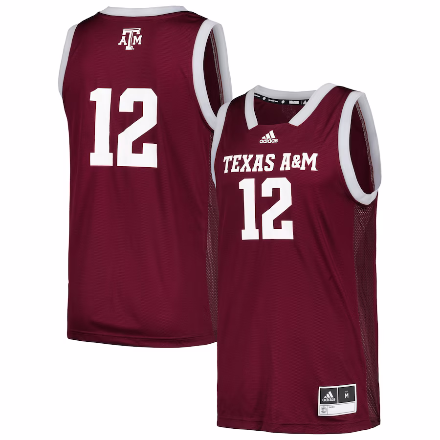 #12 Texas A&M Aggies adidas Team Swingman Jersey - Maroon - Puhuasuan