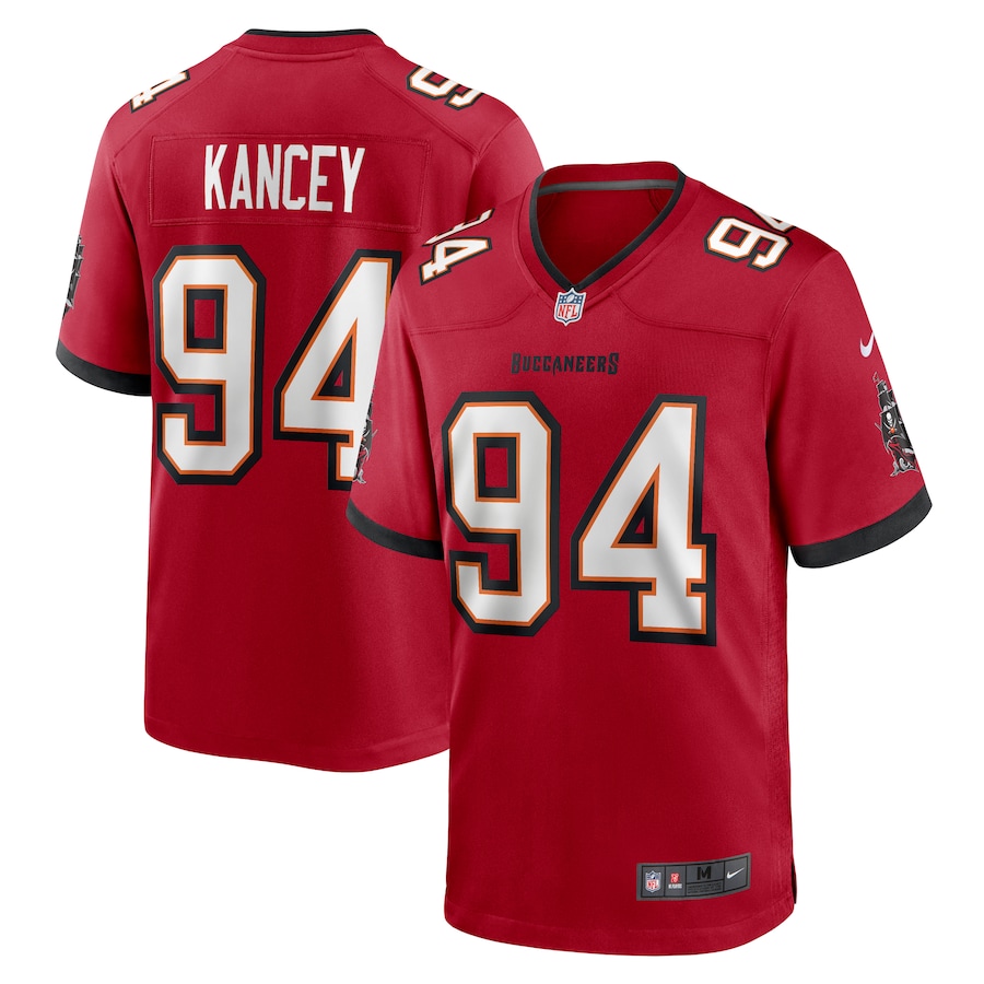 Men's Tampa Bay Buccaneers Calijah Kancey Nike Red Game Jersey - Puhuasuan