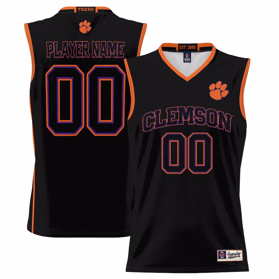 Clemson Tigers GameDay Greats Youth NIL Pick-A-Player Lightweight Basketball Jersey - Black - Puhuasuan