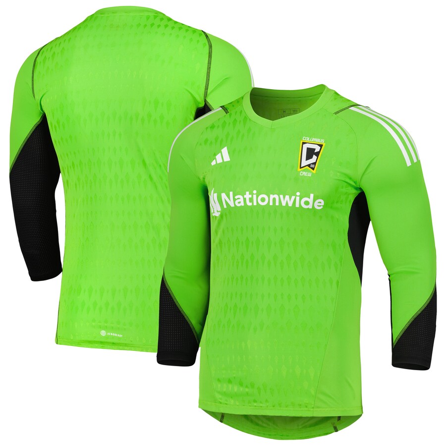 Men's Columbus Crew adidas Green 2023 Goalkeeper Long Sleeve Replica Jersey - Puhuasuan