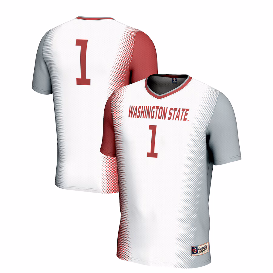 Unisex GameDay Greats #1 White Washington State Cougars  Lightweight Women's Soccer Jersey - Puhuasuan