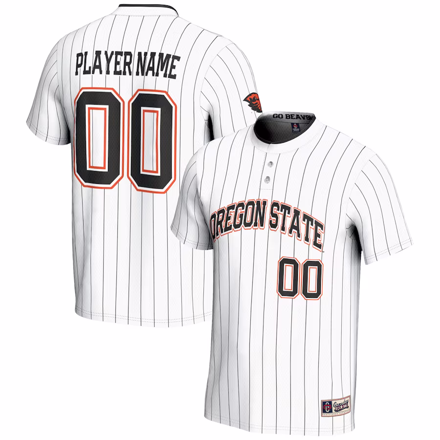Oregon State Beavers GameDay Greats Unisex  NIL Pick-A-Player Lightweight Softball Jersey - White - Puhuasuan