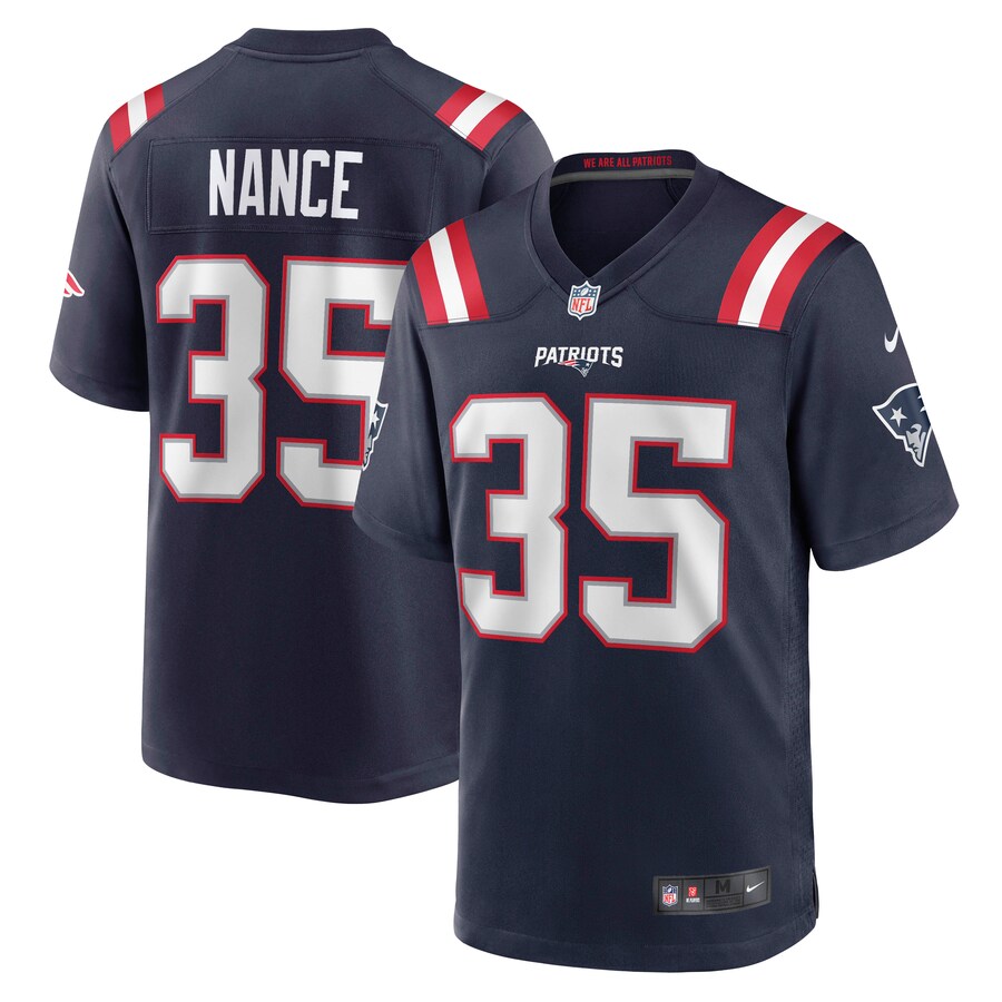 Men's New England Patriots Jim Nance Nike Navy Retired Player Jersey - Puhuasuan