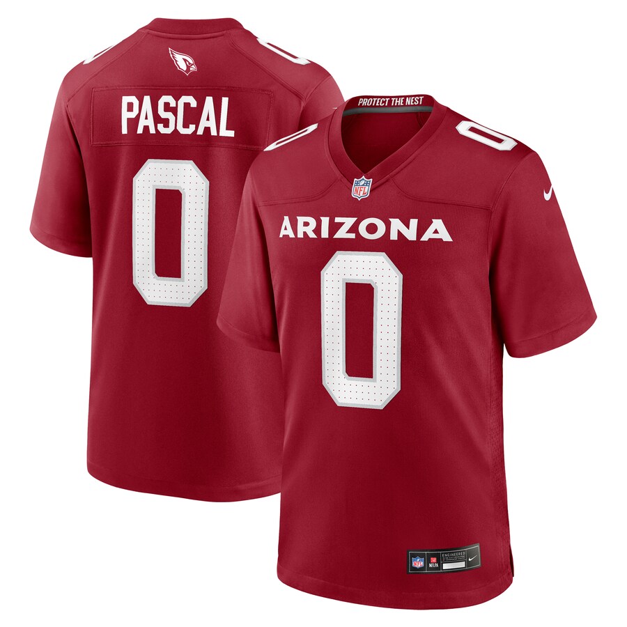 Men's Arizona Cardinals Zach Pascal Nike Cardinal Game Player Jersey - Puhuasuan