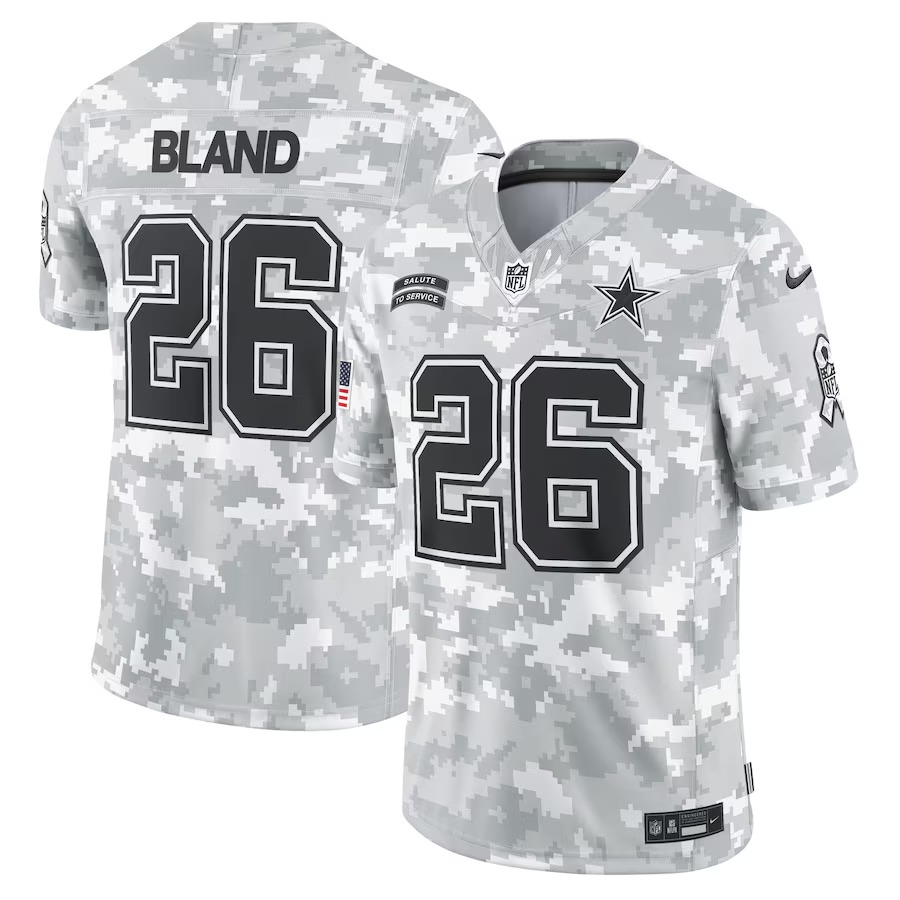 Men's Dallas Cowboys DaRon Bland Nike Arctic Camo 2024 Salute to Service Limited Jersey - Puhuasuan