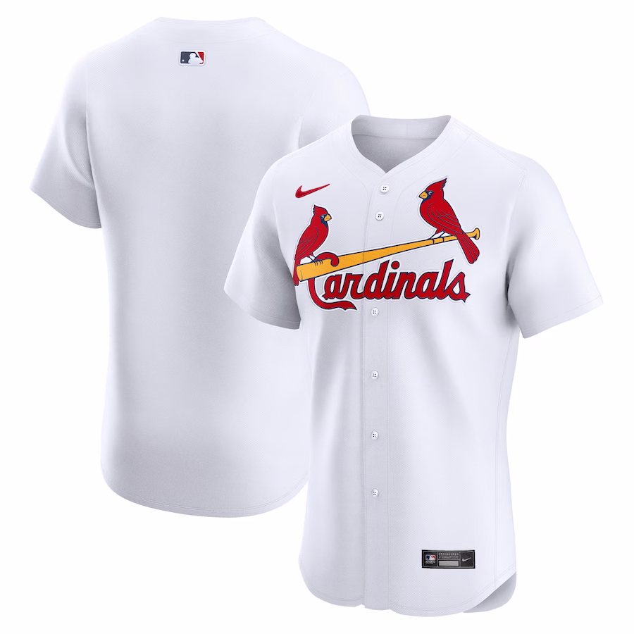 Men's St. Louis Cardinals Nike White Home Elite Jersey - Puhuasuan