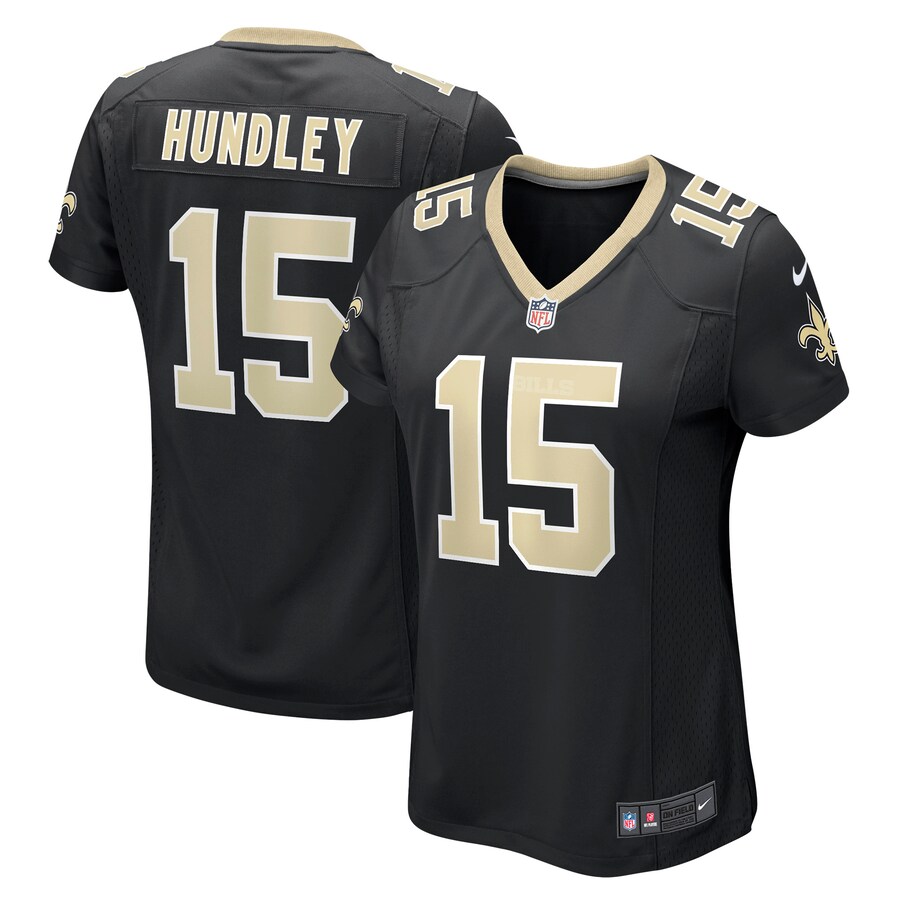 Women's New Orleans Saints Brett Hundley Nike Black Game Player Jersey - Puhuasuan